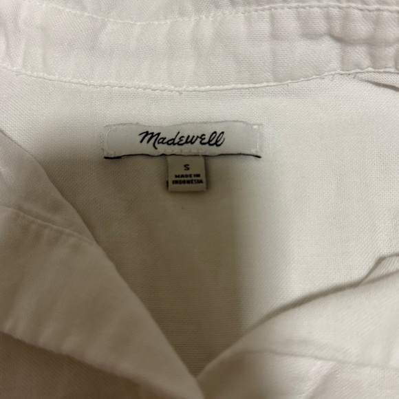 Madewell White Button Down Shirt - Picture 3 of 9